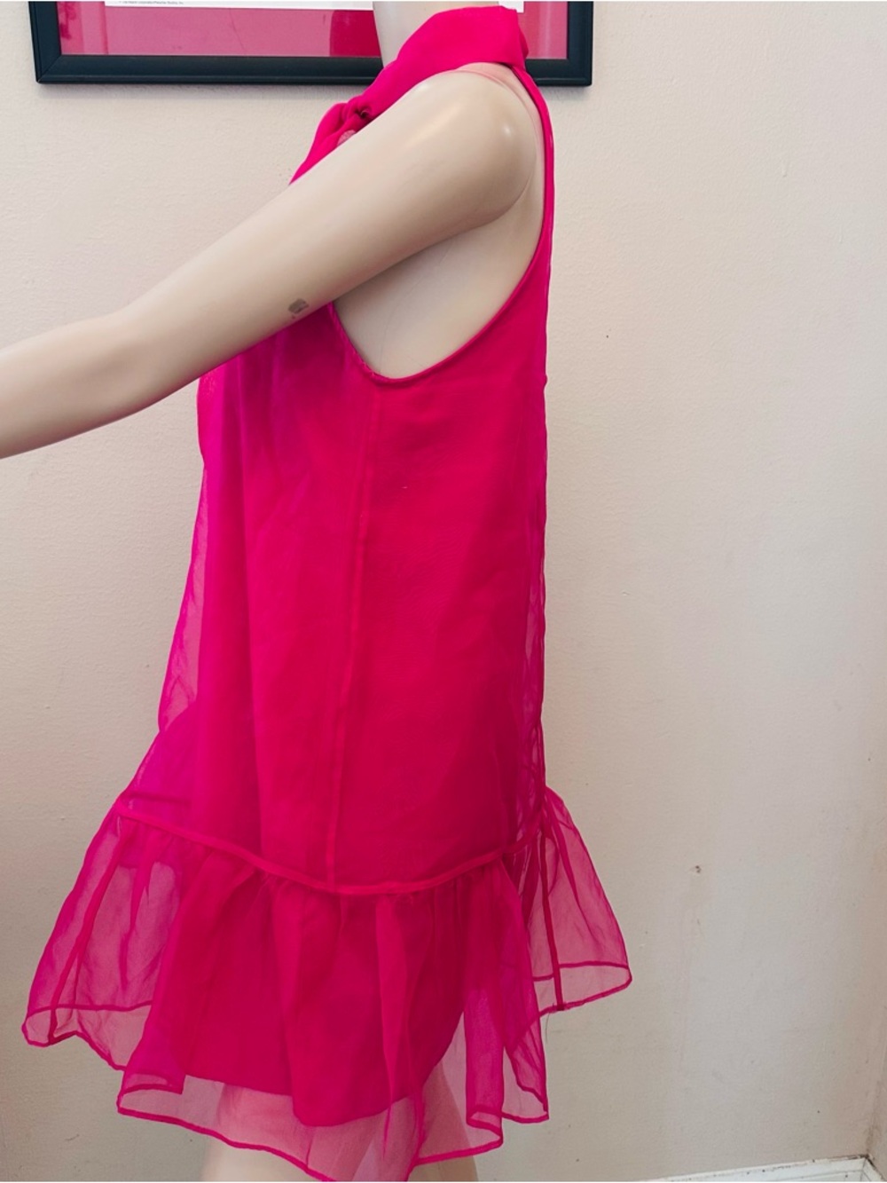 Anthropologie Maeve Hot Pink Dress - Picture 7 of 15